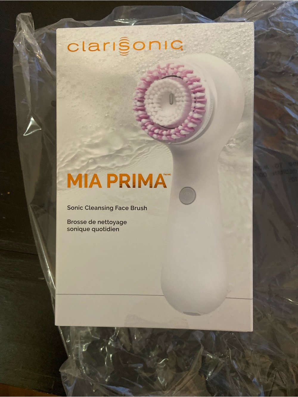 Clarisonic Mia Prima White Facial Sonic Brush with Pink Brush Head